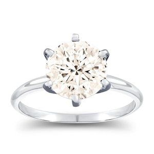 2 carat natural solitaire diamond pendant